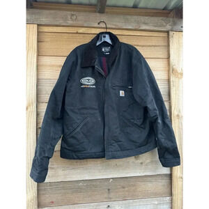 Carhartt 013828-M BLACK Blanket-Lined Detroit Jacket Large‎